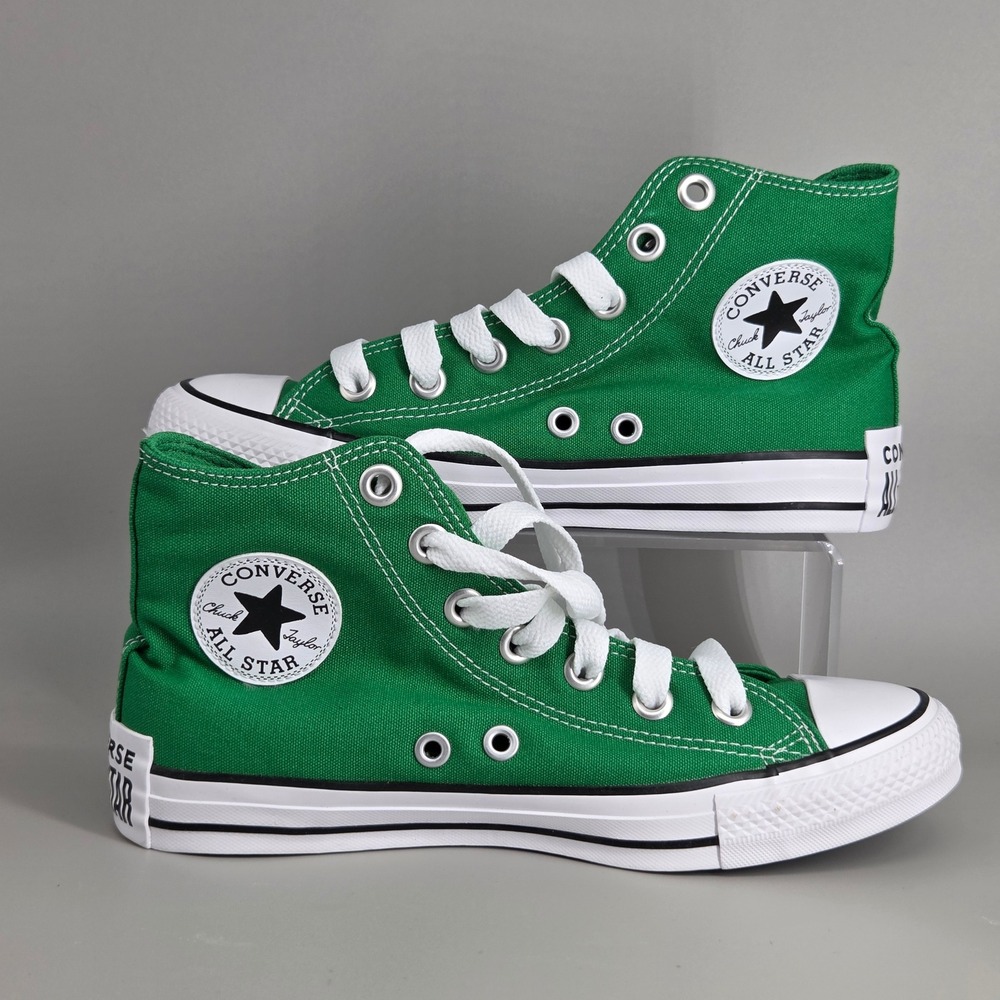 Converse Chuck Taylor All Star High Top Kids 6 Green Canvas Sneakers A11525F